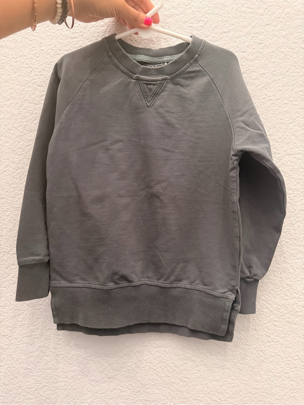Classic Boy’s Crewneck Sweatshirt - Charcoal Gray